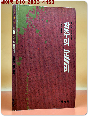 광주의 눈물비 - 고정희신작시집 <1990 초판>