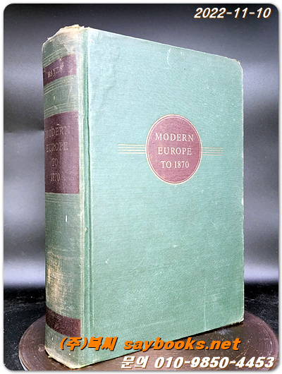 Modern Europe to 1870 Hardcover – Import, January 1, 1953