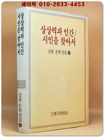 상상력과인간/ 시인을찾아서 (김현문학전집 3)<1991년 초판>
